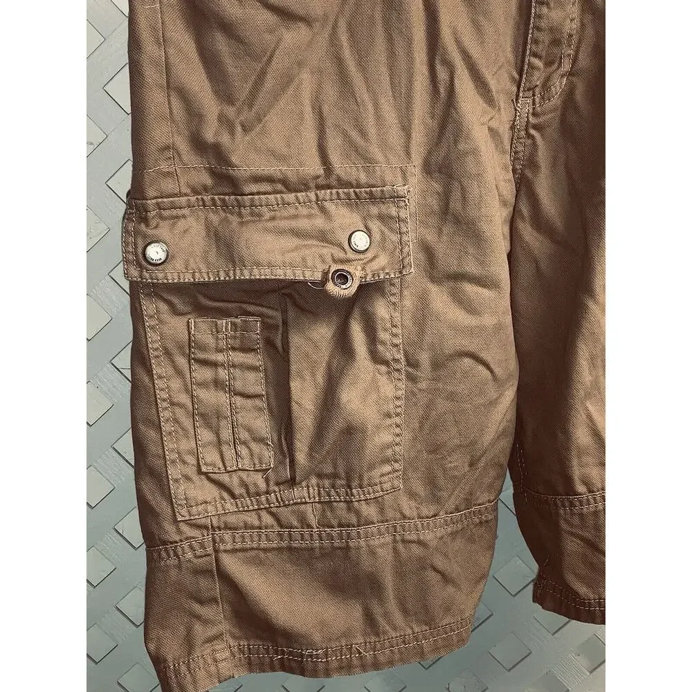 Ecko Unltd Shorts Mens 38 Tan Cargo Safari Hiking Lightweight Casual 38 EUC